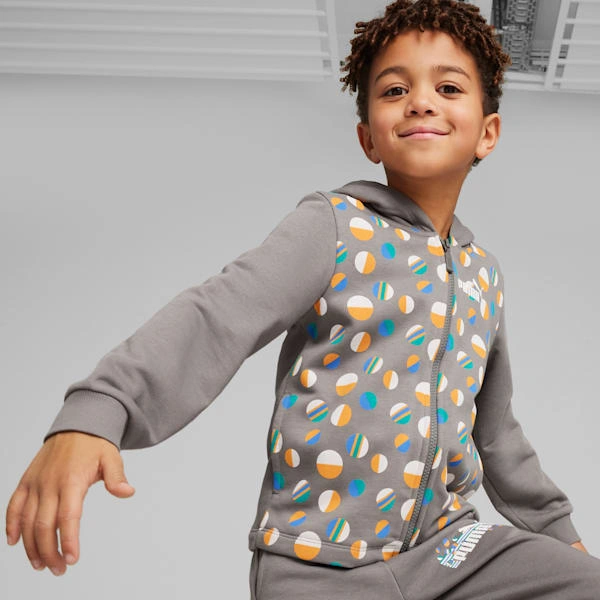 ¡ESS+ SUMMER CAMP! Sudadera con cremallera PUMA para niños pequeños: ¡el verano te espera!